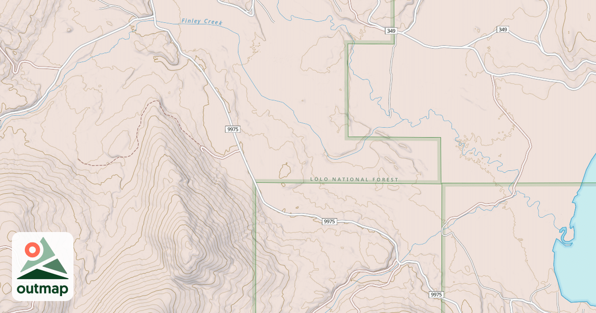 Map of LOST PRAIRIE CREEK
