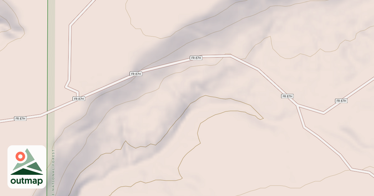 Map of USFS National Forest System Roads {DE7A9285-886F-4A3D-8B9B-DE1A6046F284}