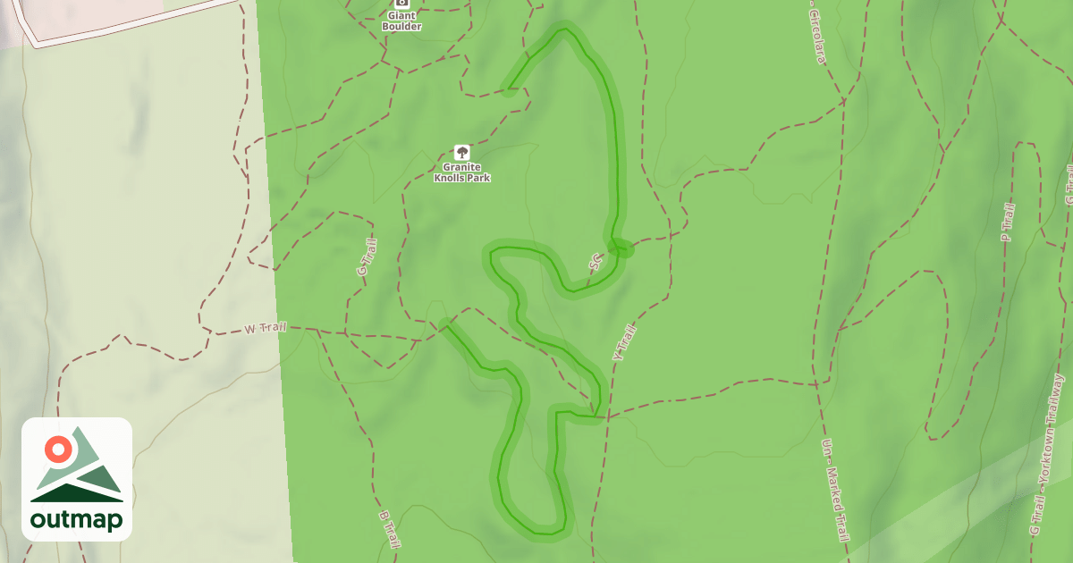 Map of B Trail