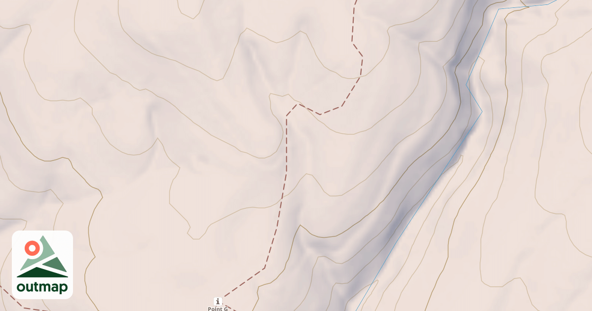 Map of Mg Gap Hollow Spur South