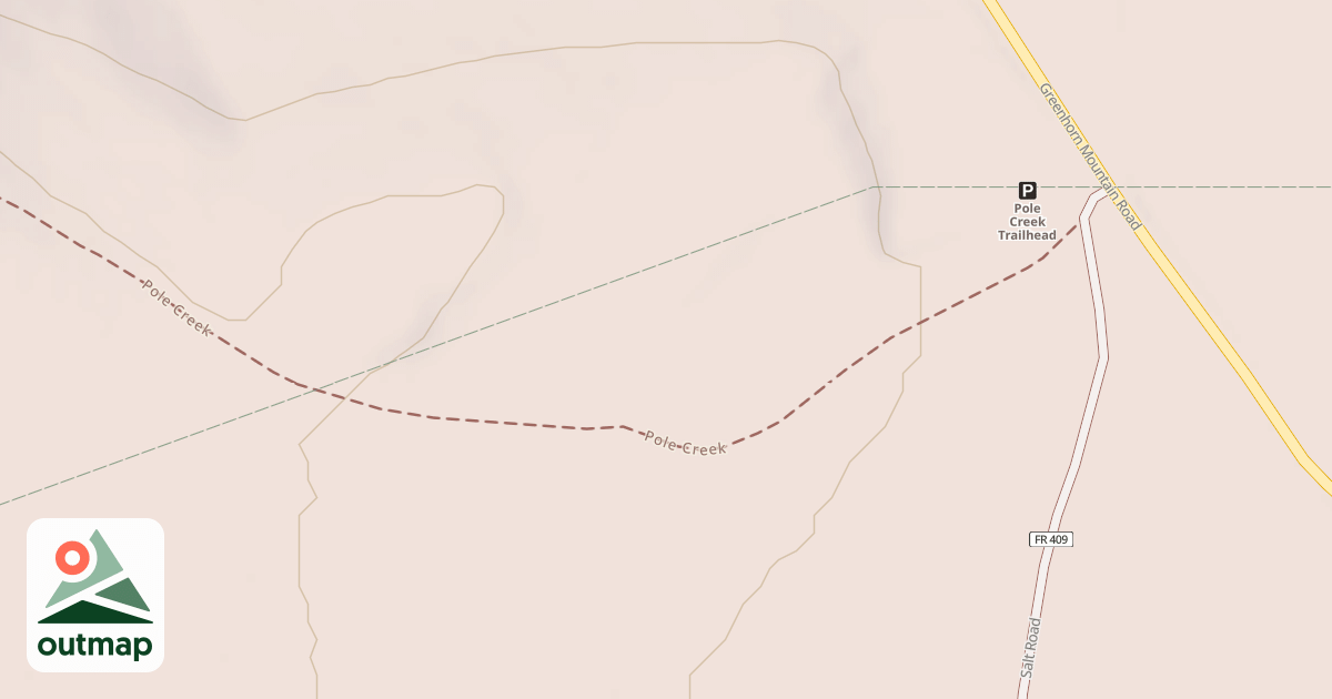 Map of Pole Creek