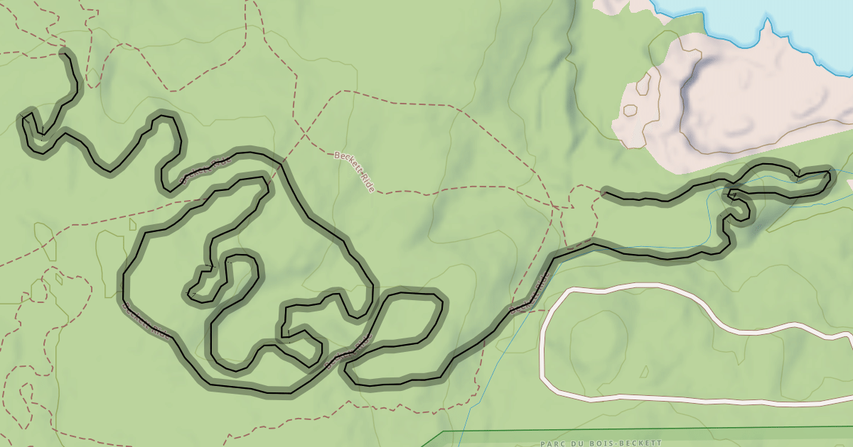 Map preview of Beckett Ride