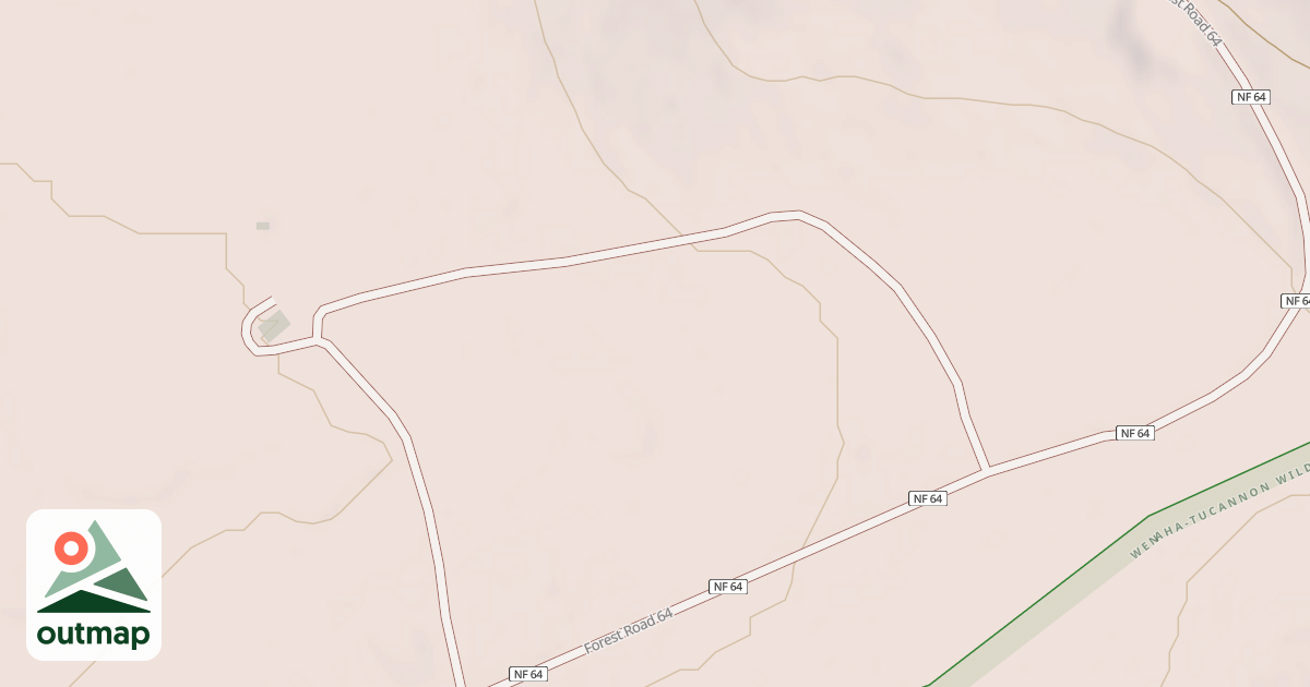 Map of BONE SPRGS. WARMING SHELTER