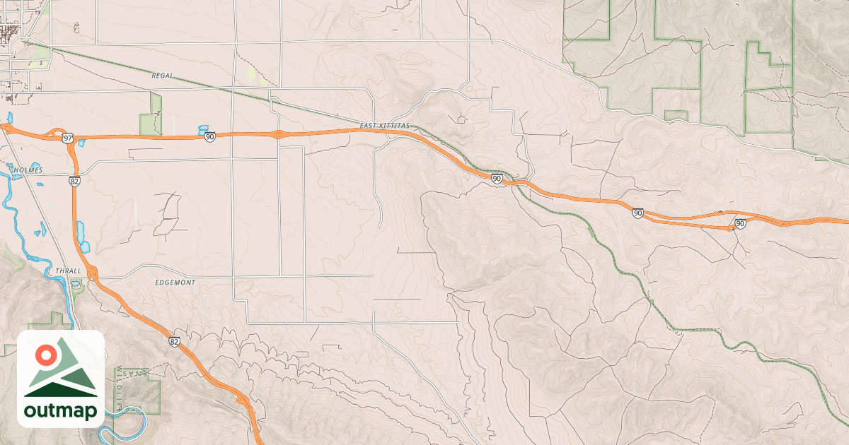 Map of Palouse To Cascades State Park Trail