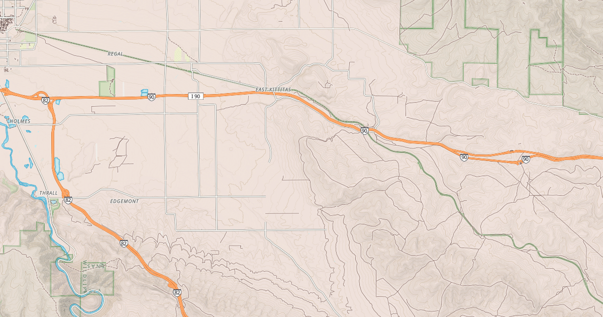 Map preview of Palouse To Cascades State Park Trail