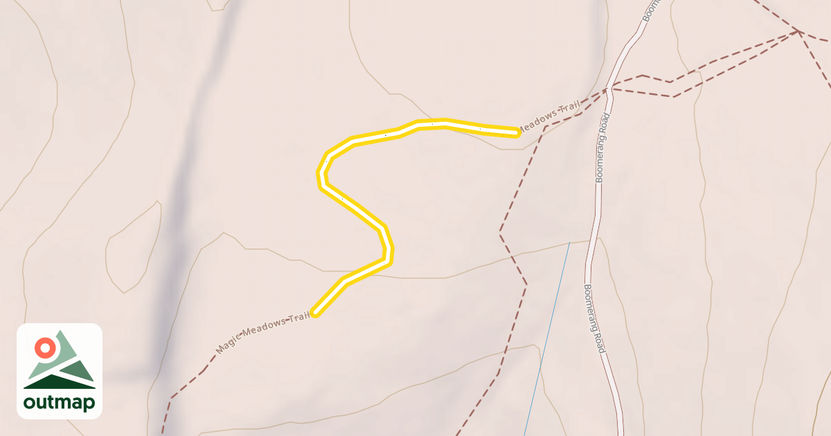 Map of Magic Meadows Trail