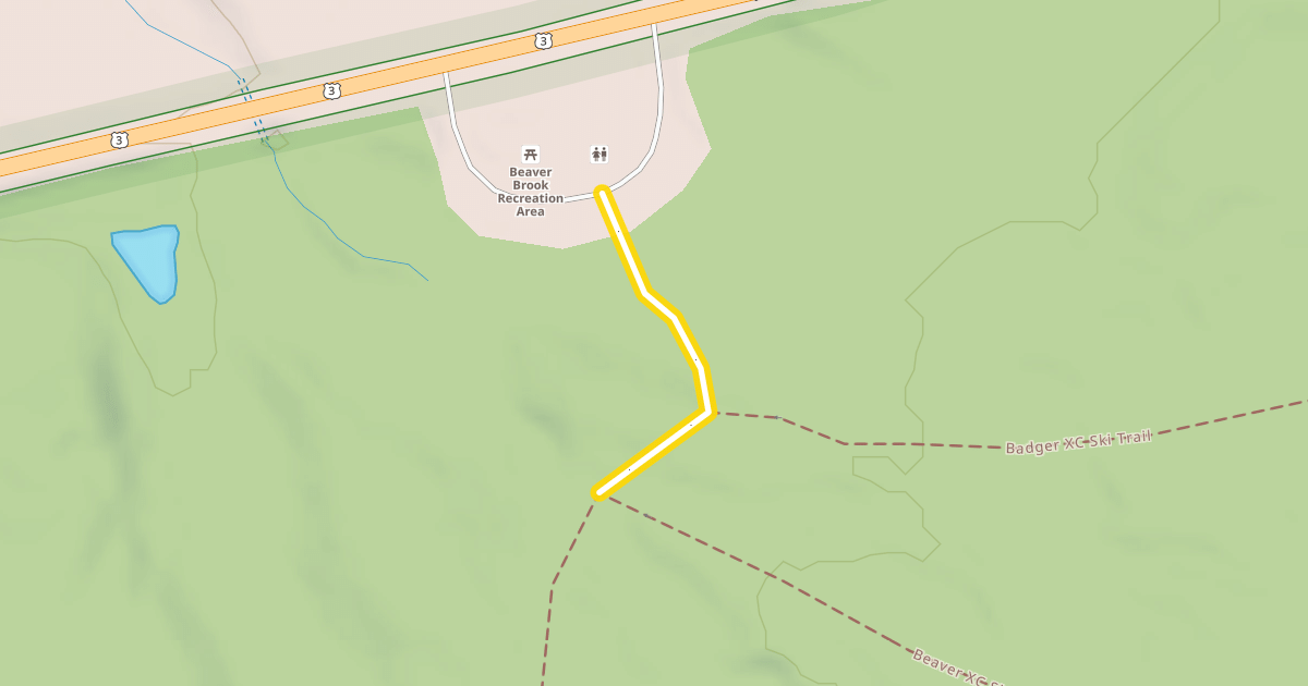 Map preview of Beaver XC Ski Trail