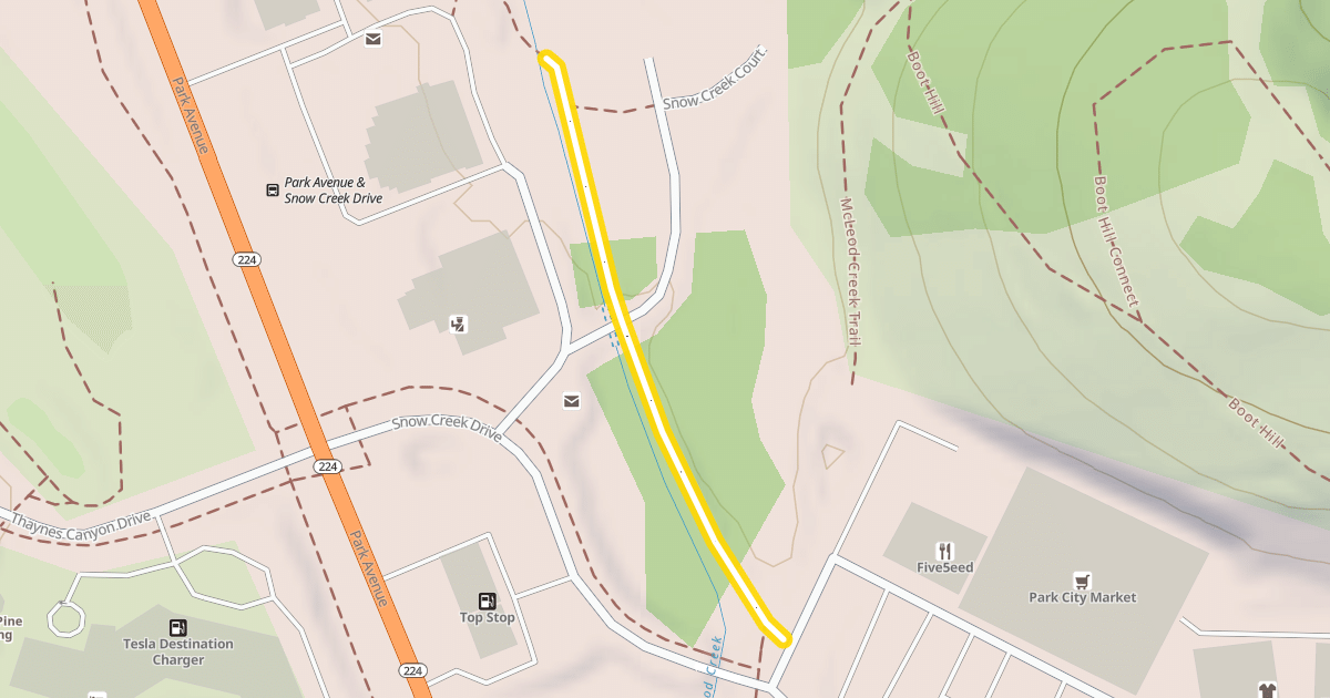 Map preview of McLeod Creek Trail