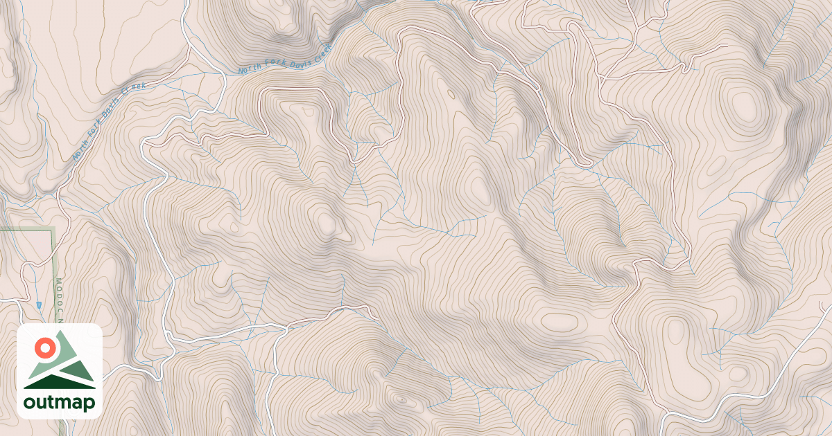 Map of BUCK MOUNTAIN