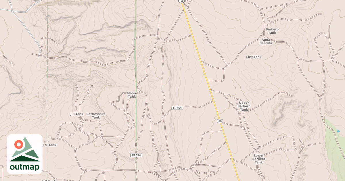 Map of VALLE DE LA CABRA