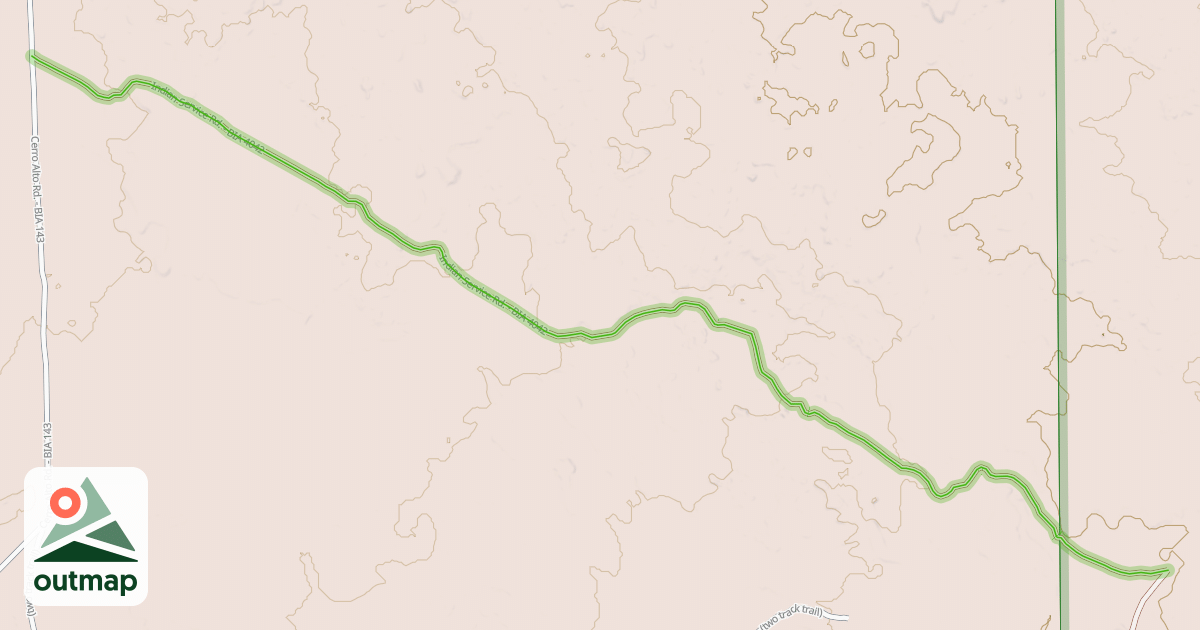 Map of Indian Service Rd. - BIA 4042