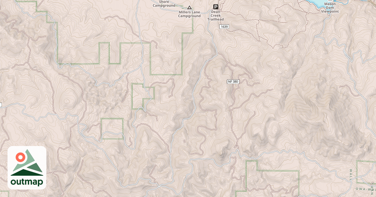 Map of DEAN CREEK ROAD