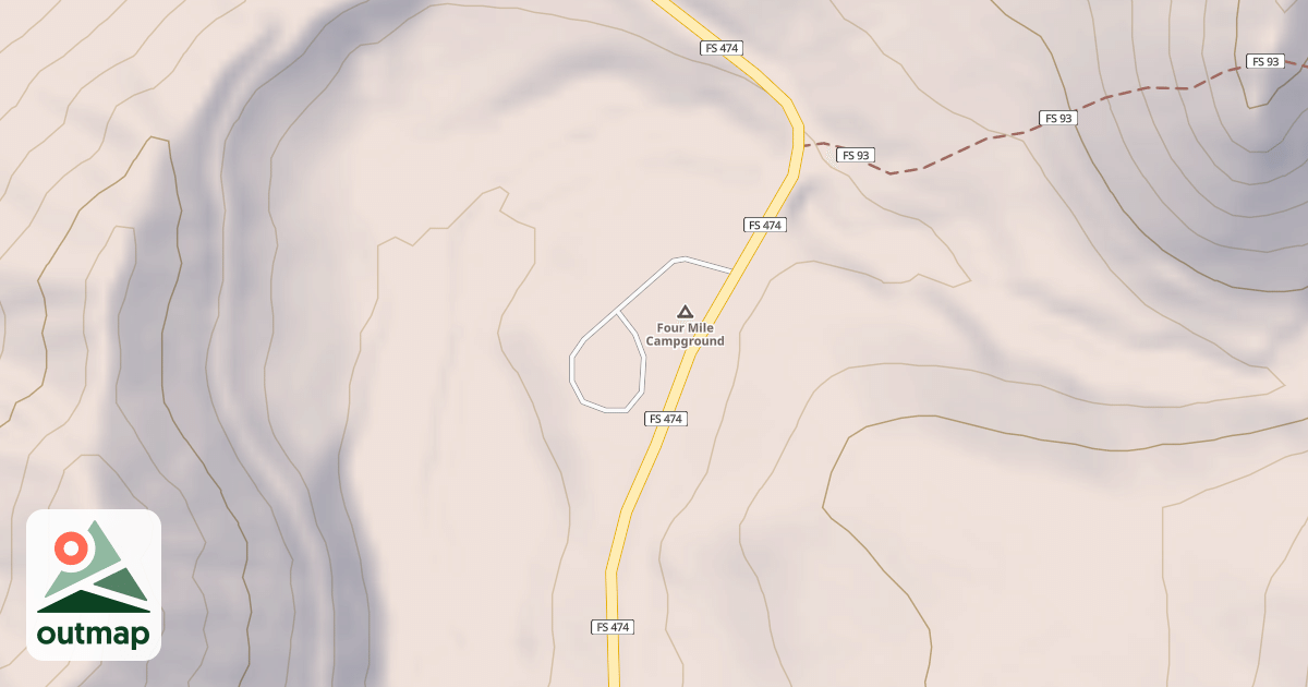 Map of FOUR MILE CG