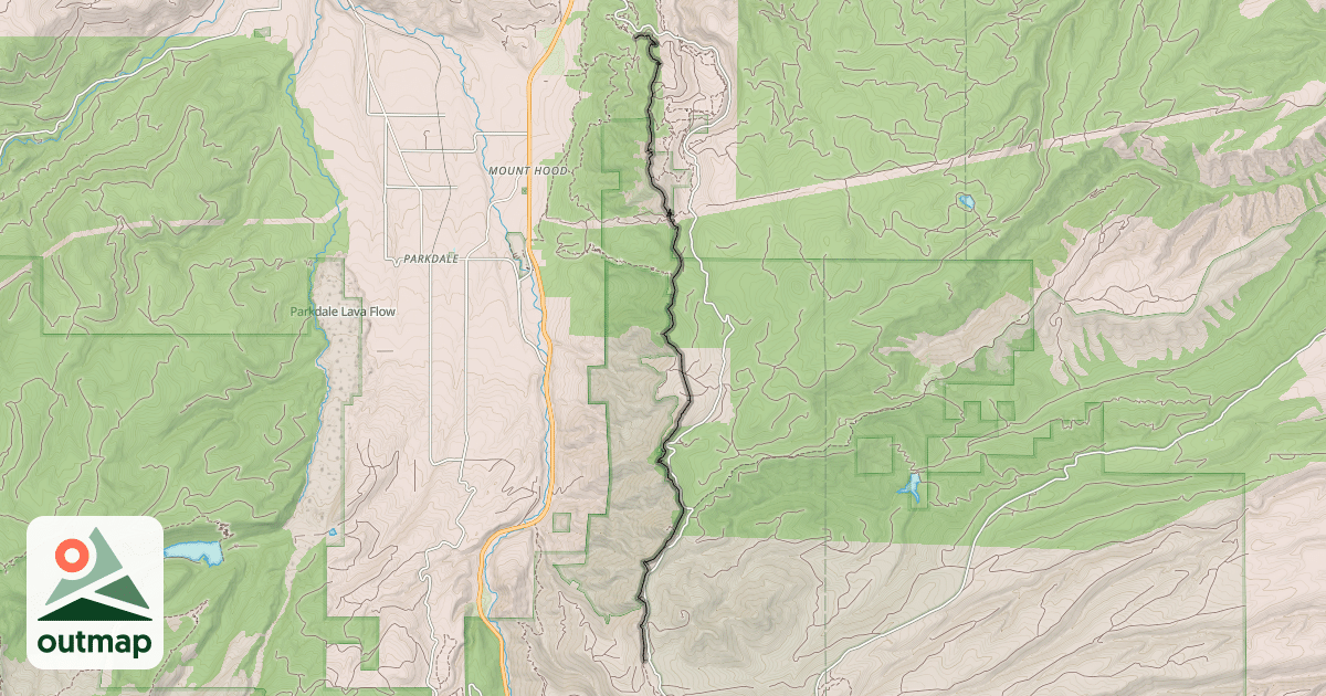 Map of Surveyor's Ridge Trail #688