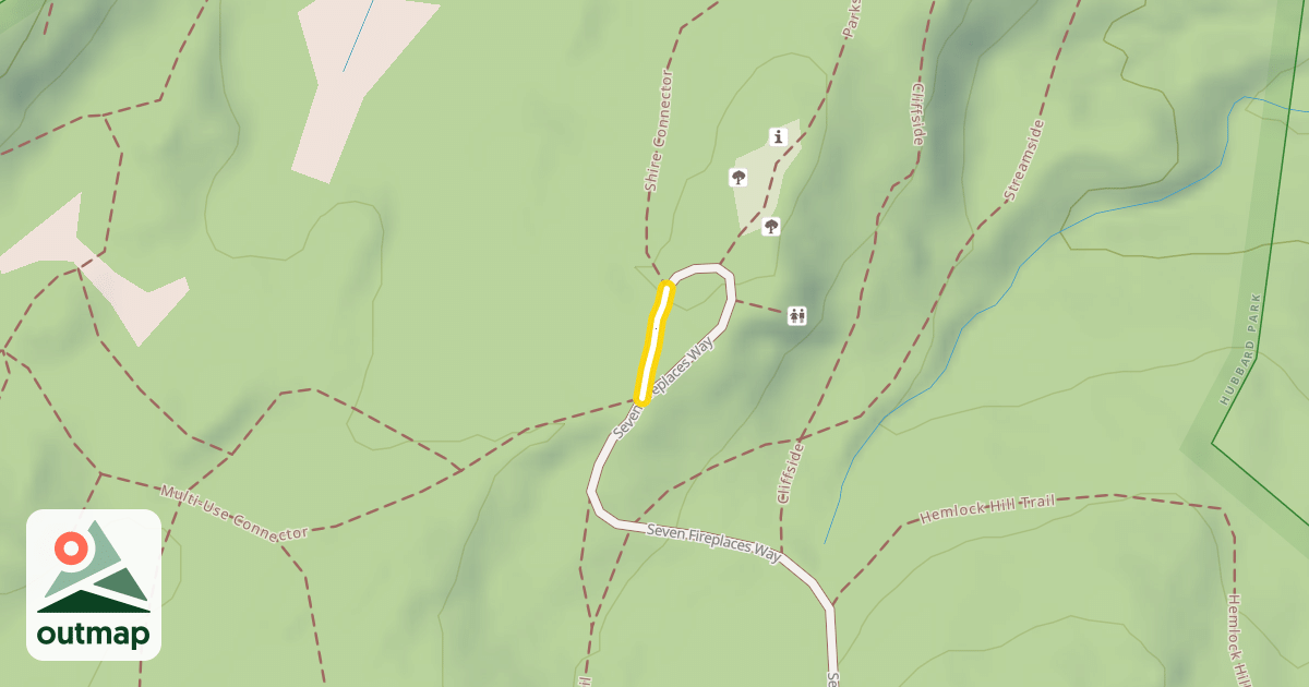 Map of Seven Fireplaces Way