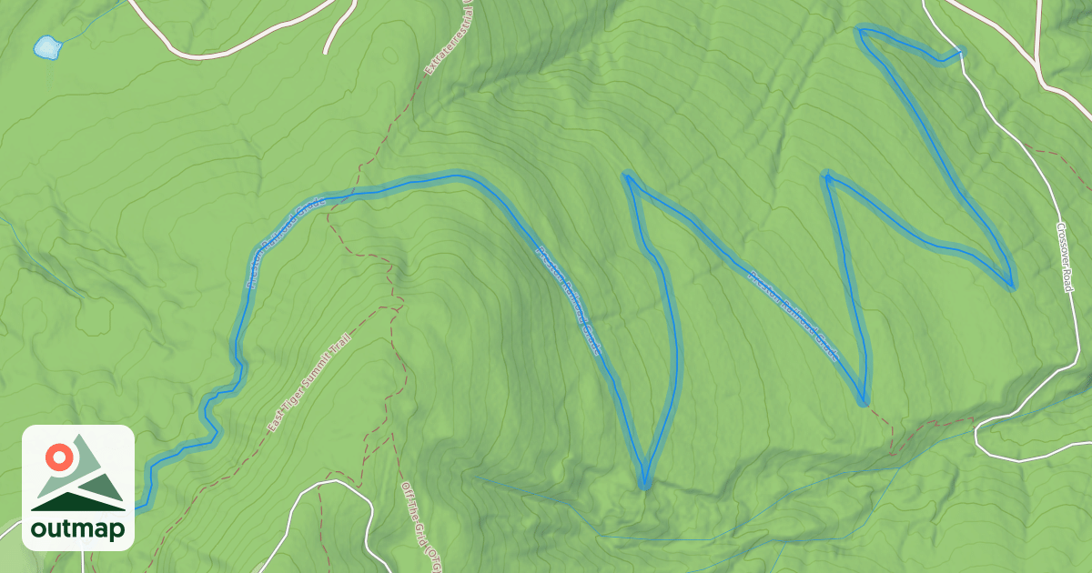 Map of Preston Railroad Grade