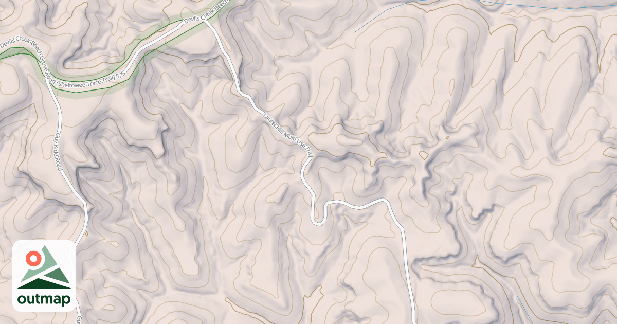 Map of Laurel Hill Multiple Use Trail