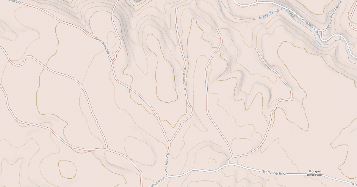 Map preview of USFS Motor Vehicle Use Map Roads {301C3023-588D-4A76-A556-D4F6BC1B676A}