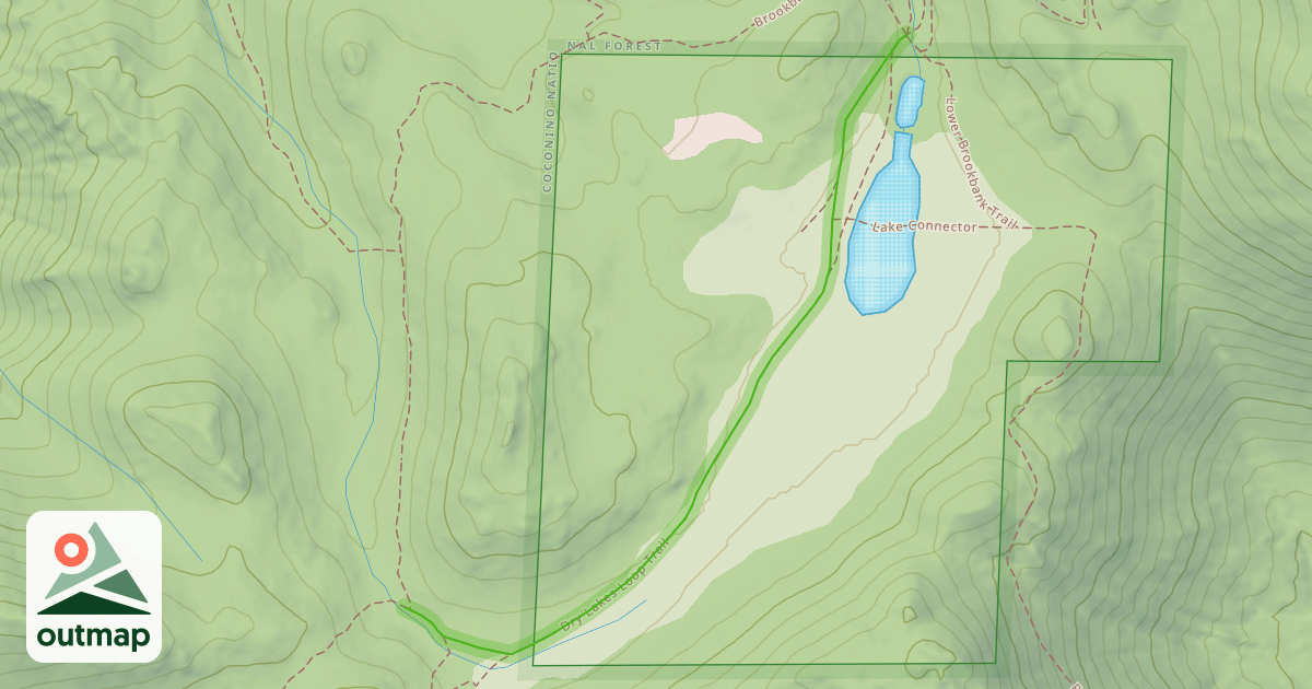 Map of Dry Lakes Loop Trail
