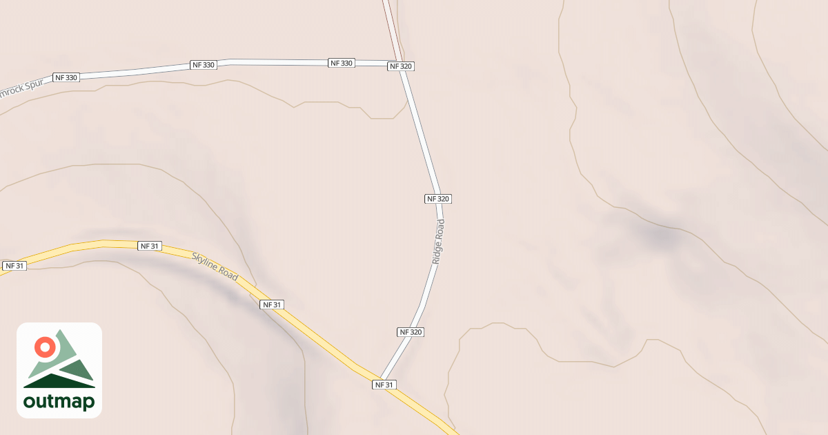 Map of RIDGE ROAD