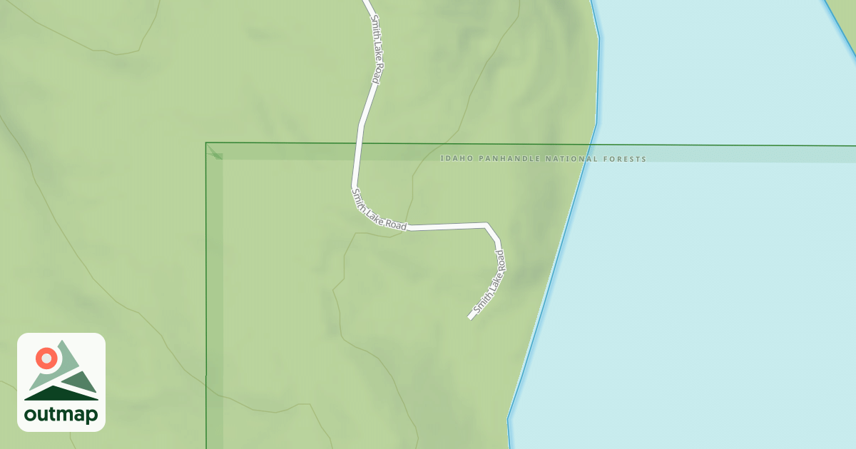 Map of SMITH LAKE CAMPGROUND