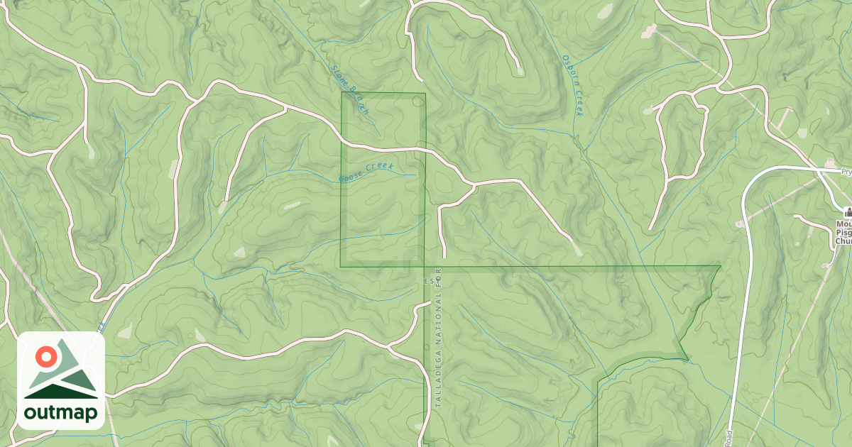Map of OSBORN BRANCH