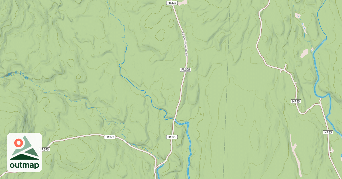 Map of Castle Brook