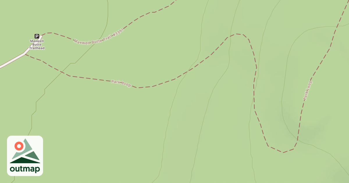 Map of MAXWELL BUTTE TRAIL ROAD