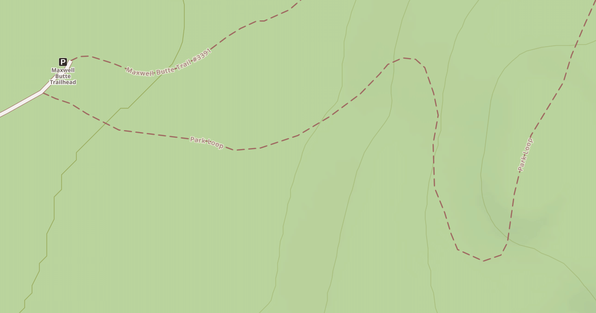 Map preview of MAXWELL BUTTE TRAIL ROAD