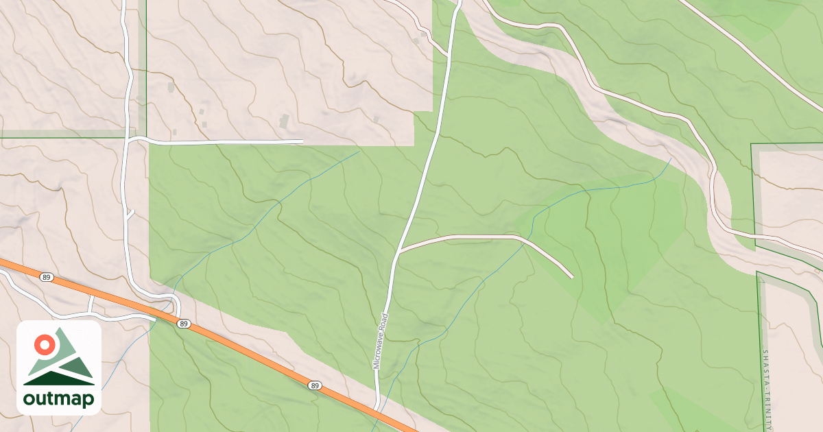 Map of BEAR SPRINGS