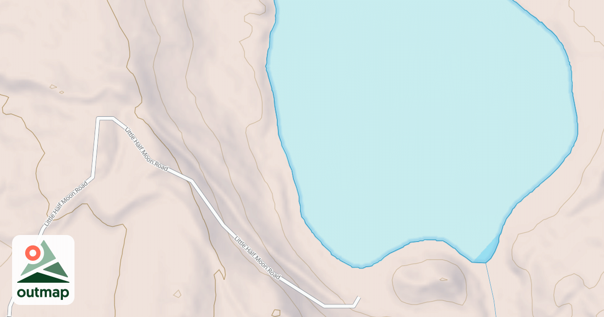 Map of LITTLE HALF MOON