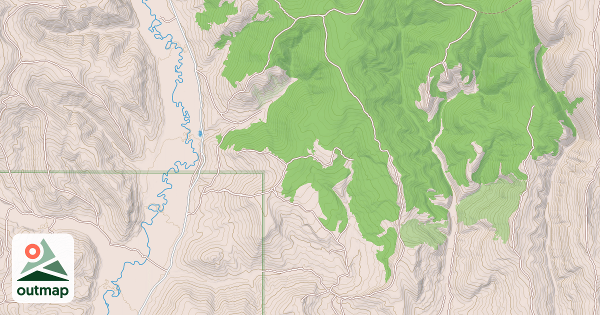 Map of POISON HOLLOW-CARLCR. -*