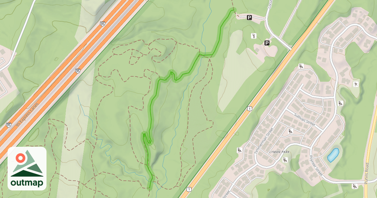Map of John Palmer Trail