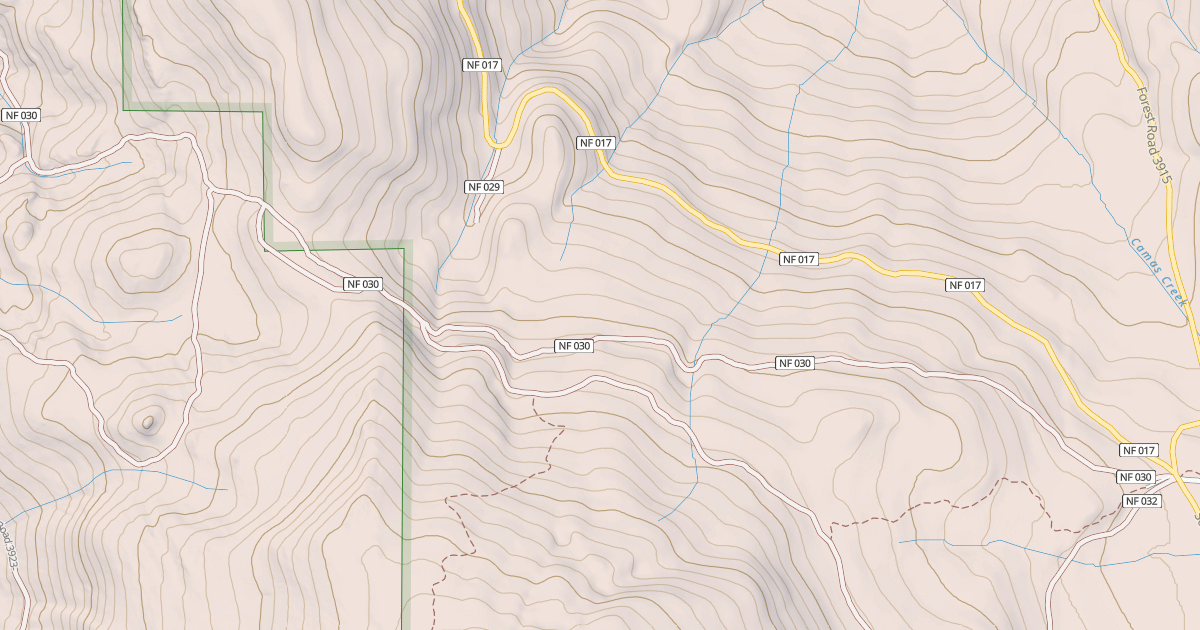 Map preview of BULLARD SPUR