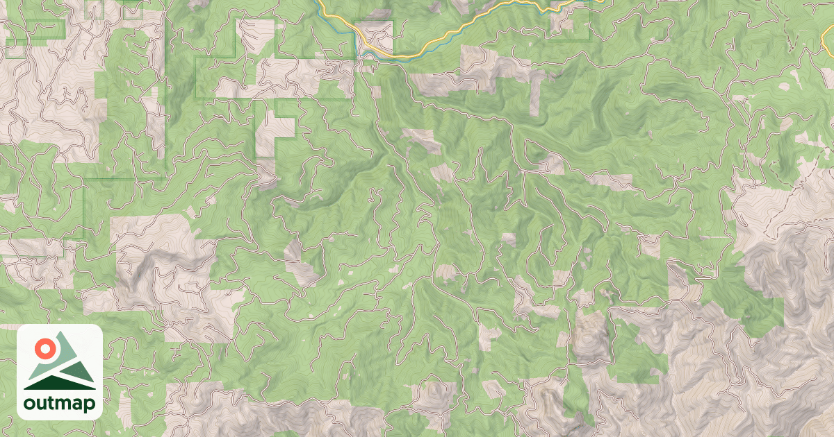 Map of BLACK CREEK - BIG CANYON