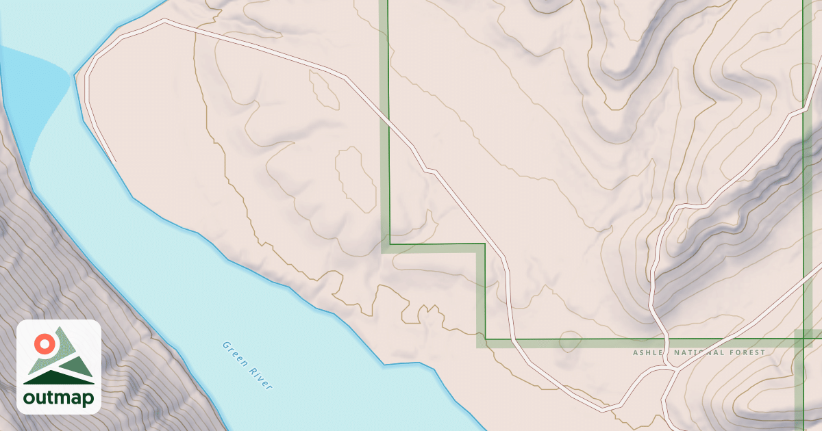 Map of LAUDER BEND
