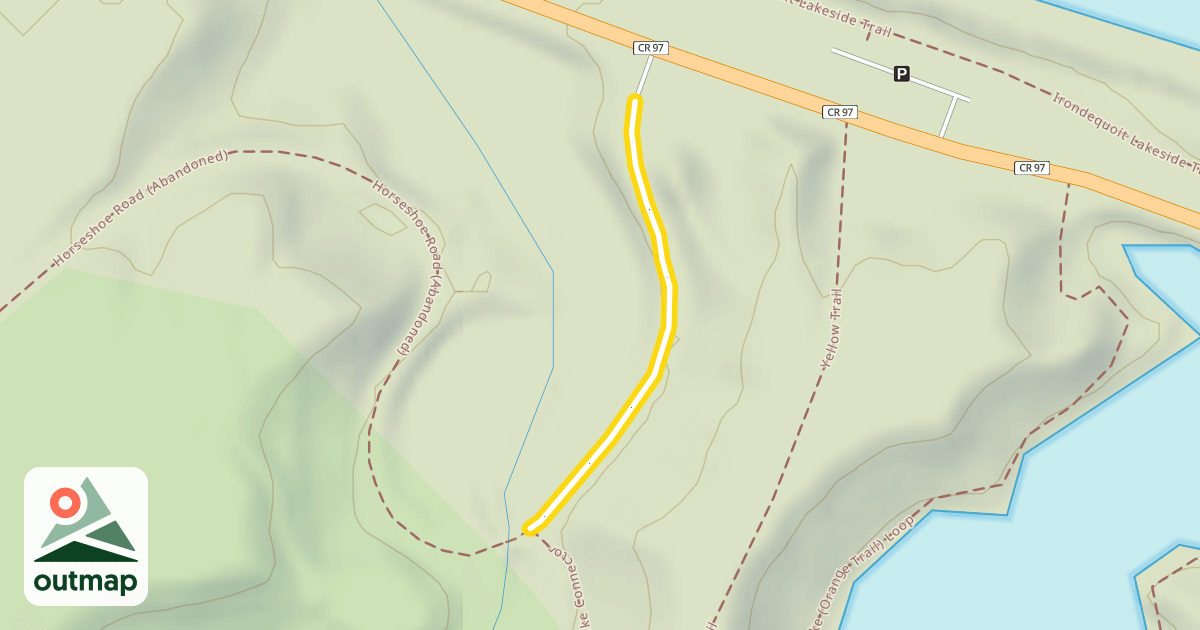 Map of Horseshoe Road (Abandoned)