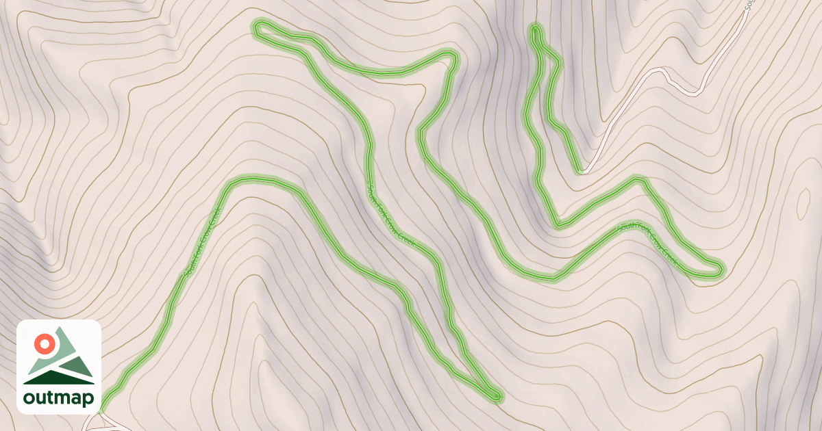 Map of South Fork Crow Creek
