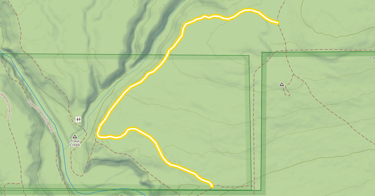 Map preview of Cascade Trail C
