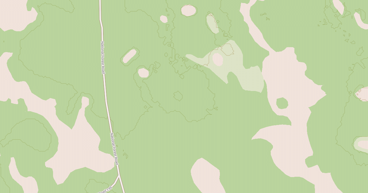 Map preview of USFS Motor Vehicle Use Map Roads {7266937C-E55A-4835-BC1A-A4D898E9D72E}