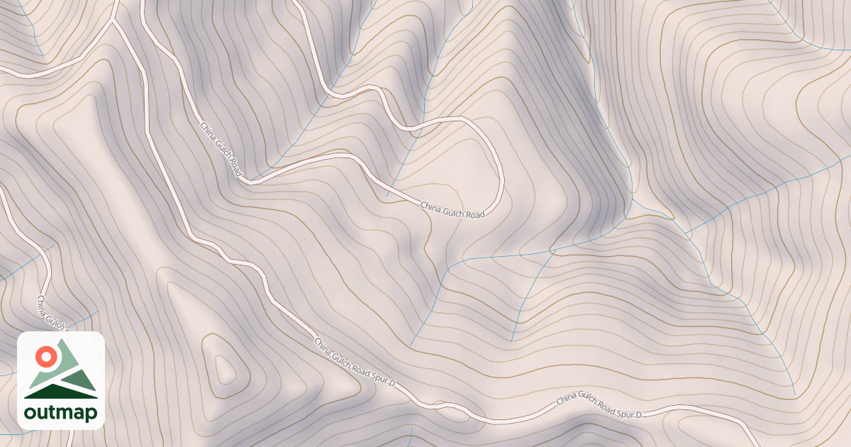 Map of CHINA GULCH