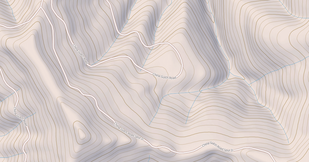 Map preview of CHINA GULCH