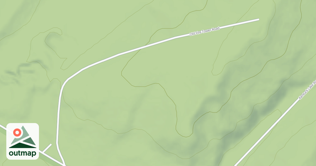 Map of OLD FIRE TOWER ROAD
