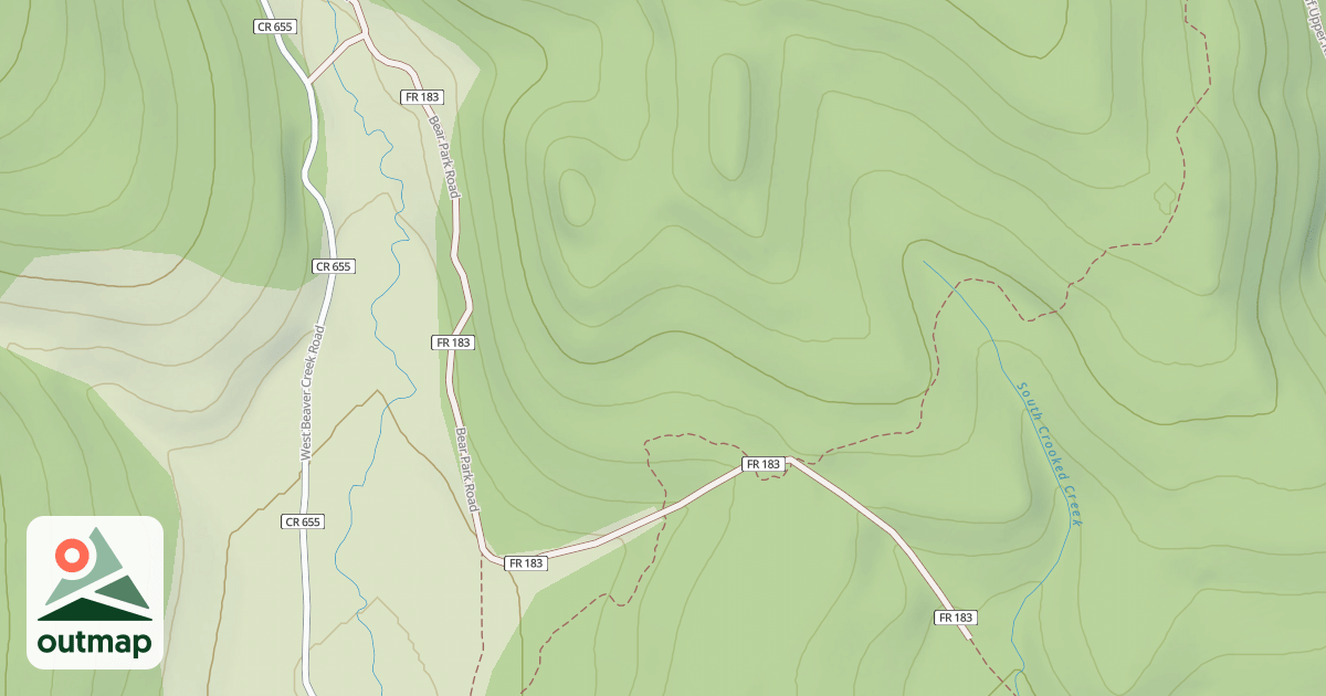 Map of BEAR PARK