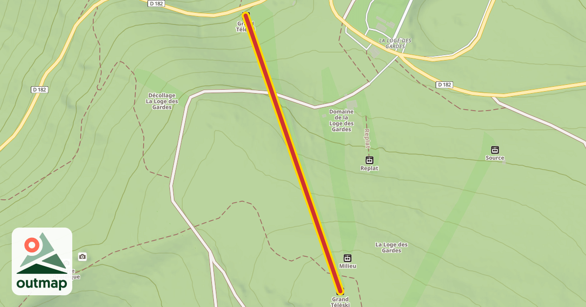 Map of Grand Téléski