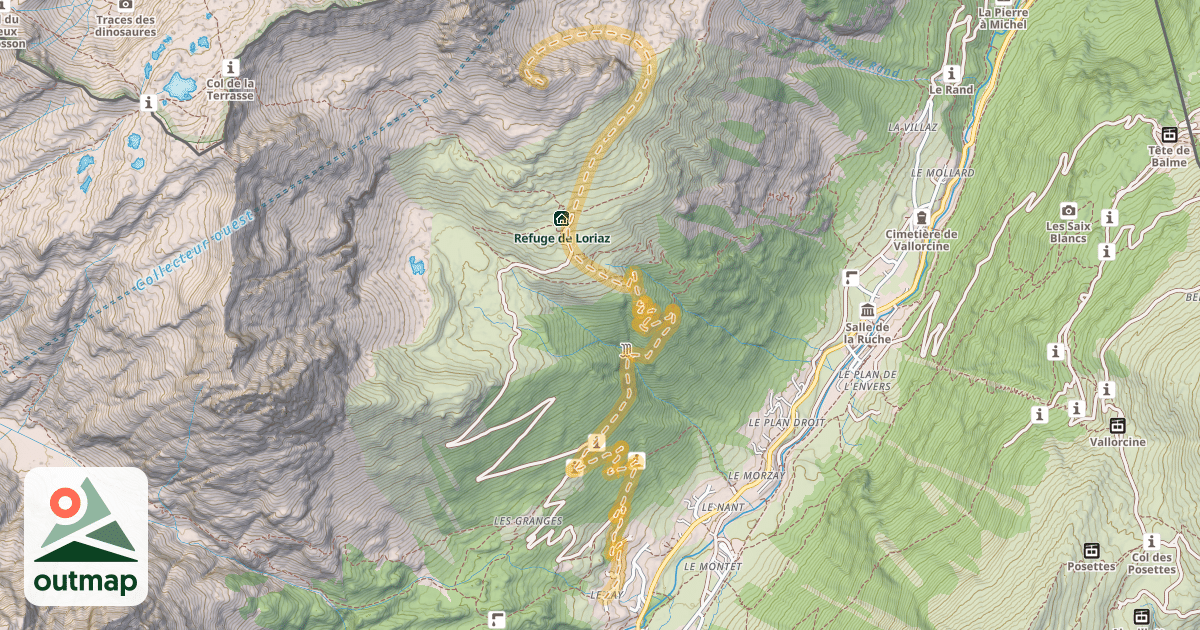 Map of Le Charmoz — Le Couteray