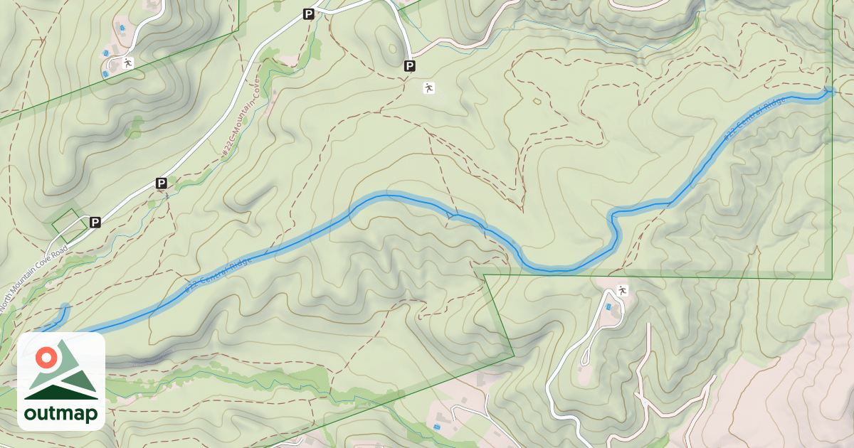 Map of #22 Central Ridge
