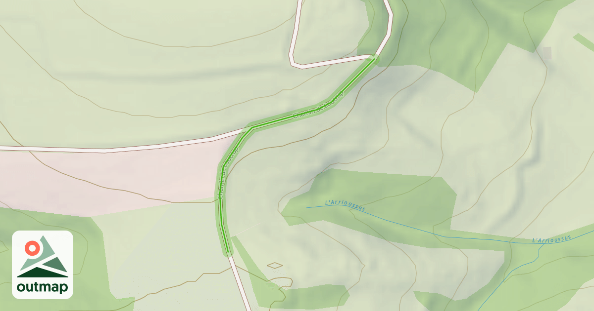 Map of Chemin de Loucrup