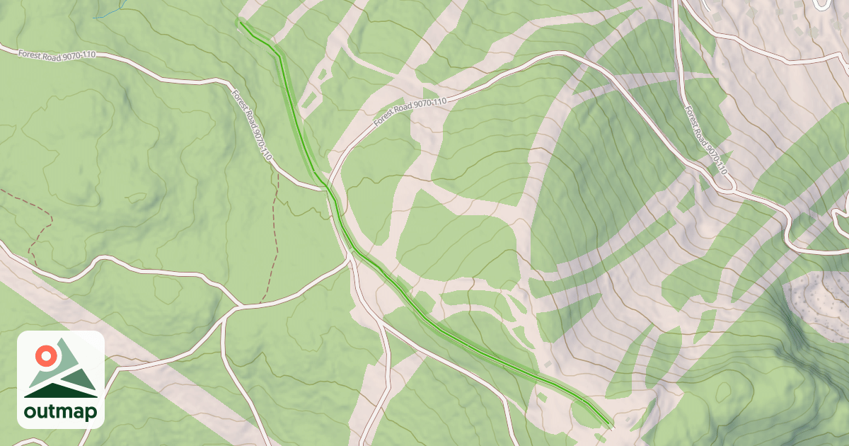 Map of Milwaukee Ridge