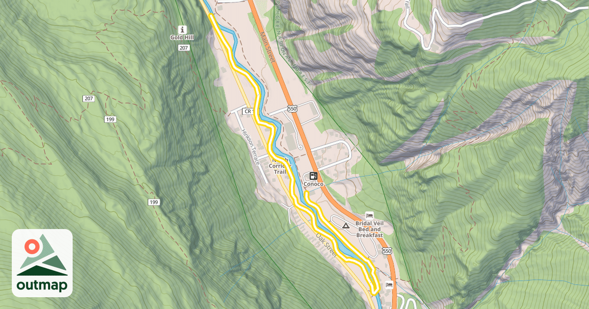 Map of Uncompahgre River Walk